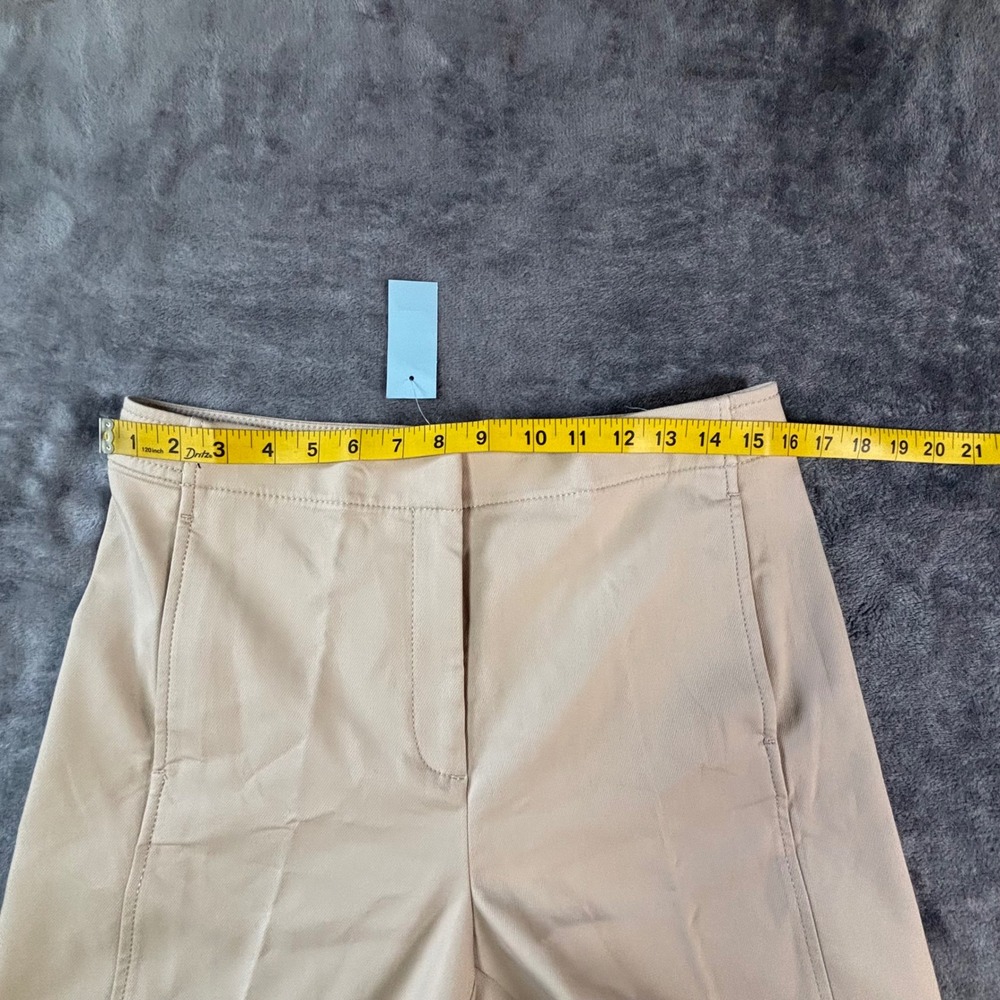 Ann Taylor Womens Beige Wide Leg Trousers High Rise Work Pants Khaki Tan - Picture 7 of 12